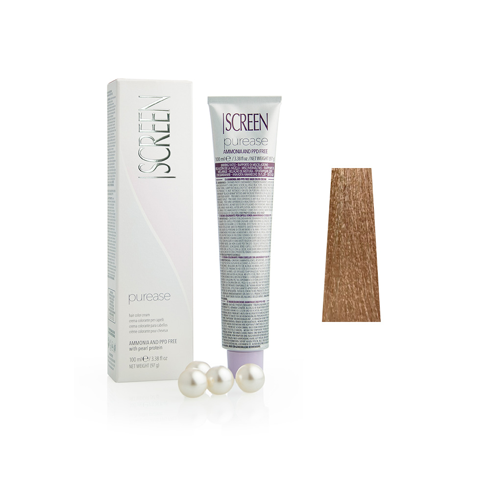 Крем-фарба без аміаку з протеїнами перлів SCREEN Purease 9B (9.32) Beige Extra Light Вlonde, 100 ml - 1